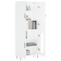 Aparador alto madera contrachapada blanco 69,5x34x180 cm de vidaXL, Aparadores - Ref: Foro24-3198065, Precio: 165,54 €, Descu...