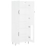 Aparador alto madera contrachapada blanco 69,5x34x180 cm de vidaXL, Aparadores - Ref: Foro24-3198065, Precio: 165,54 €, Descu...