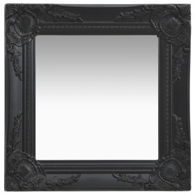 Espejo de pared estilo barroco negro 40x40 cm en Espejos | Comprar online en Foru.es