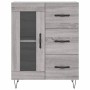 Aparador alto madera contrachapada gris sonoma 69,5x34x180 cm de vidaXL, Aparadores - Ref: Foro24-3198103, Precio: 164,61 €, ...