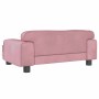 Cama para perros de terciopelo rosa 70x45x30 cm en Camas para perros | Comprar online en Foru.es