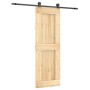 Puerta corredera con herrajes madera maciza de pino 70x210 cm en Puertas | Comprar online en Foru.es