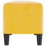 Banco de terciopelo amarillo 100x35x41 cm de vidaXL, Bancos - Ref: Foro24-349427, Precio: 62,12 €, Descuento: %