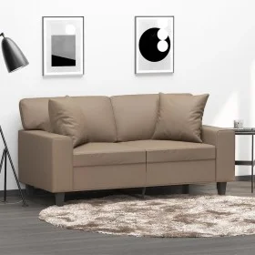Cojines decorativos 2 uds cuero sintético capuchino 40x40 cm de vidaXL, Cojines - Ref: Foro24-349484, Precio: 28,57 €, Descue...
