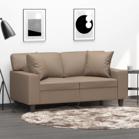Cojines decorativos 2 uds cuero sintético capuchino 40x40 cm de vidaXL, Cojines - Ref: Foro24-349484, Precio: 29,03 €, Descue...