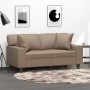 Cojines decorativos 2 uds cuero sintético capuchino 40x40 cm de vidaXL, Cojines - Ref: Foro24-349484, Precio: 29,03 €, Descue...