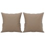 Cojines decorativos 2 uds cuero sintético capuchino 40x40 cm de vidaXL, Cojines - Ref: Foro24-349484, Precio: 29,03 €, Descue...