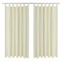 2 cortinas micro-satinadas con trabillas 140 x 175 cm de vidaXL, Cortinas y visillos - Ref: Foro24-130356, Precio: 26,57 €, D...