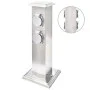 Columna con enchufes para el jardín acero inoxidable negro de vidaXL, Enchufes de pared - Ref: Foro24-41236, Precio: 55,03 €,...