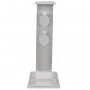 Columna con enchufes para el jardín acero inoxidable negro de vidaXL, Enchufes de pared - Ref: Foro24-41236, Precio: 55,03 €,...