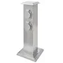 Columna con enchufes para el jardín acero inoxidable negro de vidaXL, Enchufes de pared - Ref: Foro24-41236, Precio: 55,03 €,...
