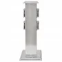Columna con enchufes para el jardín acero inoxidable negro de vidaXL, Enchufes de pared - Ref: Foro24-41236, Precio: 55,03 €,...