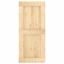 Puerta corredera con herrajes madera maciza de pino 90x210 cm en Puertas | Comprar online en Foru.es