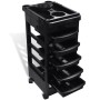 Carrito de plástico con ruedas para peluquerías de vidaXL, Cuidado capilar - Ref: Foro24-110104, Precio: 73,77 €, Descuento: %
