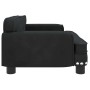 Cama para perros de terciopelo negra 70x45x30 cm en Camas para perros | Comprar online en Foru.es
