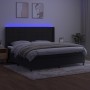 Cama box spring colchón y LED terciopelo negro 200x200 cm de vidaXL, Camas y somieres - Ref: Foro24-3139585, Precio: 673,01 €...