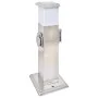 Columna con enchufes de jardín con lámpara acero inoxidable de vidaXL, Enchufes de pared - Ref: Foro24-41238, Precio: 47,67 €...