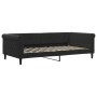 Sofá cama terciopelo negro 100x200 cm de vidaXL, Camas y somieres - Ref: Foro24-354255, Precio: 212,49 €, Descuento: %