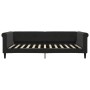 Sofá cama terciopelo negro 100x200 cm de vidaXL, Camas y somieres - Ref: Foro24-354255, Precio: 212,49 €, Descuento: %