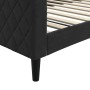 Sofá cama terciopelo negro 100x200 cm de vidaXL, Camas y somieres - Ref: Foro24-354255, Precio: 212,49 €, Descuento: %