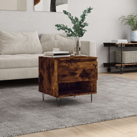 Mesa de centro madera de ingeniería roble ahumado 50x46x50 cm de vidaXL, Mesas de centro - Ref: Foro24-830918, Precio: 35,94 ...