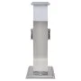 Columna con enchufes de jardín con lámpara acero inoxidable de vidaXL, Enchufes de pared - Ref: Foro24-41238, Precio: 47,67 €...