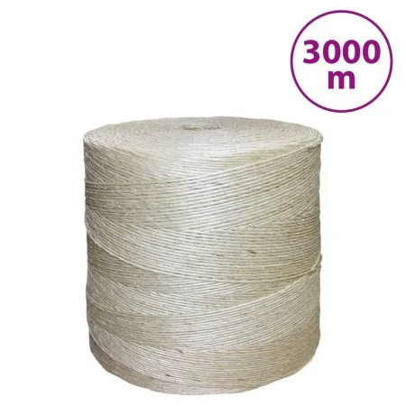 Cuerda 100% sisal 2 mm 3000 m de vidaXL, Sogas y cuerdas metálicas - Ref: Foro24-155003, Precio: 64,15 €, Descuento: %