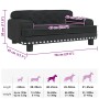 Cama para perros de terciopelo negra 70x45x30 cm en Camas para perros | Comprar online en Foru.es