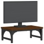 Soporte de pantalla madera ingeniería marrón roble 37x23x14 cm de vidaXL, Bases y elevadores para ordenadores - Ref: Foro24-8...