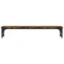 Soporte pantalla madera ingeniería roble ahumado 85x23x15,5 cm de vidaXL, Bases y elevadores para ordenadores - Ref: Foro24-8...