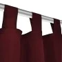 2 cortinas micro-satinadas con trabillas color burdeos, 140 x 175 cm by vidaXL, Curtains and curtains - Ref: Foro24-130362, P...