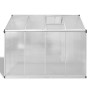Invernadero de aluminio reforzado con marco base 4,6 m² de vidaXL, Invernaderos - Ref: Foro24-41317, Precio: 454,60 €, Descue...