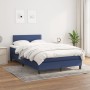 Cama box spring con colchón tela azul 120x200 cm de vidaXL, Camas y somieres - Ref: Foro24-3139967, Precio: 383,65 €, Descuen...