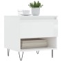 Mesa de centro madera de ingeniería blanco brillo 50x46x50 cm de vidaXL, Mesas de centro - Ref: Foro24-830912, Precio: 38,68 ...