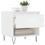 Mesa de centro madera de ingeniería blanco brillo 50x46x50 cm de vidaXL, Mesas de centro - Ref: Foro24-830912, Precio: 38,68 ...