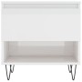Mesa de centro madera de ingeniería blanco brillo 50x46x50 cm de vidaXL, Mesas de centro - Ref: Foro24-830912, Precio: 38,68 ...
