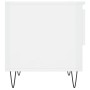 Mesa de centro madera de ingeniería blanco brillo 50x46x50 cm de vidaXL, Mesas de centro - Ref: Foro24-830912, Precio: 38,68 ...