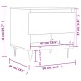 Mesa de centro madera de ingeniería blanco brillo 50x46x50 cm de vidaXL, Mesas de centro - Ref: Foro24-830912, Precio: 38,68 ...