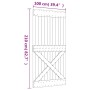 Puerta corredera con herrajes madera maciza de pino 100x210 cm en Puertas | Comprar online en Foru.es