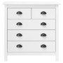 Mesita de noche Hill madera maciza de pino blanco 79x40x80 cm de vidaXL, Aparadores - Ref: Foro24-288916, Precio: 165,26 €, D...