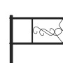 Estructura de cama con cabecero y estribo metal negro 90x200 cm de vidaXL, Camas y somieres - Ref: Foro24-355278, Precio: 69,...