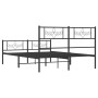 Estructura de cama cabecero y estribo metal negro 140x200 cm de vidaXL, Camas y somieres - Ref: Foro24-355286, Precio: 113,89...