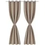 2 cortinas oscurecedoras con anillas blanco crema blackout 135x245cm de vidaXL, Cortinas y visillos - Ref: Foro24-130373, Pre...