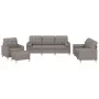 Juego de sofás con cojines 4 piezas tela gris taupe de vidaXL, Sofás - Ref: Foro24-3201273, Precio: 683,19 €, Descuento: %