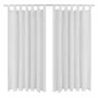 Micro-satin curtains with loops 2 units white 140x245 cm by vidaXL, Curtains and curtains - Ref: Foro24-130361, Price: 32,61 ...