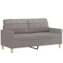Juego de sofás con cojines 2 piezas tela gris taupe de vidaXL, Sofás - Ref: Foro24-3201329, Precio: 489,06 €, Descuento: %