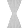 Micro-satin curtains with loops 2 units white 140x245 cm by vidaXL, Curtains and curtains - Ref: Foro24-130361, Price: 32,61 ...