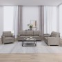 Juego de sofás con cojines 3 piezas tela gris taupe de vidaXL, Sofás - Ref: Foro24-3201265, Precio: 649,61 €, Descuento: %