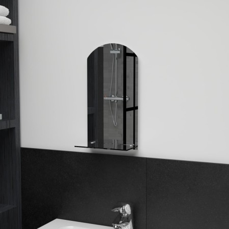 Espejo de pared con estante de vidrio templado 20x40 cm de vidaXL, Espejos - Ref: Foro24-249429, Precio: 17,01 €, Descuento: %