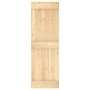 Puerta corredera con herrajes madera maciza de pino 70x210 cm en Puertas | Comprar online en Foru.es